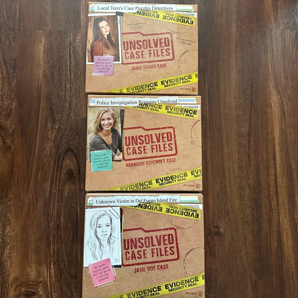 Unsolved Case Files Game Set 3x